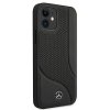 Mercedes MEHCP12SCDOBK iPhone 12 mini5,4 czarny/black hardcase Leather Perforated Area